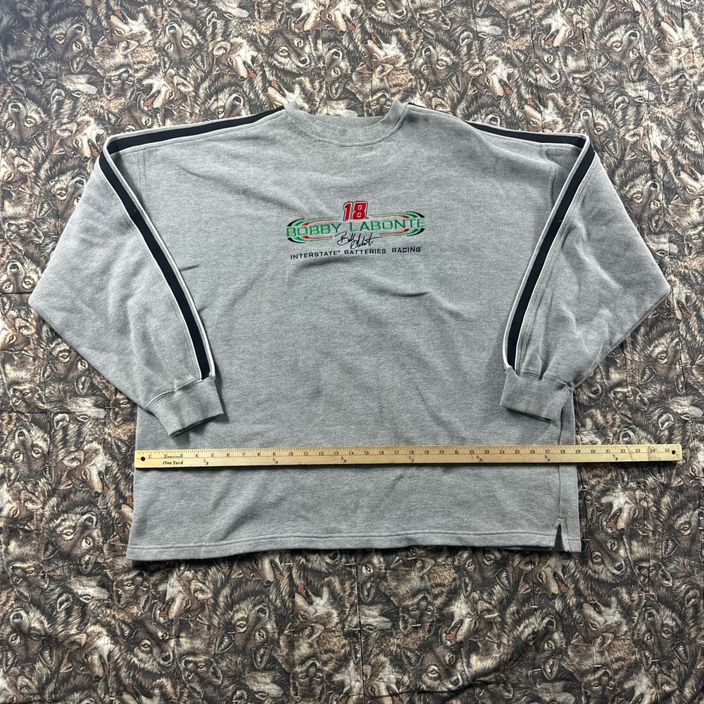 Chase Authentics Gray Sweatshirt with Bobby Labonte